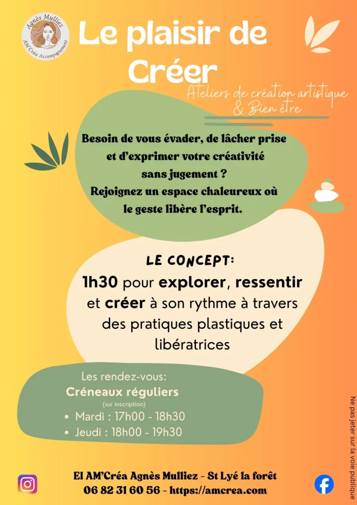 Flyer : Le plaisir de Créer